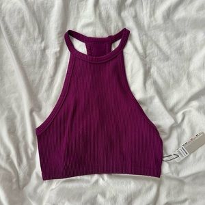 Forever21 High Neck Tank Top ~ Plum M/L
